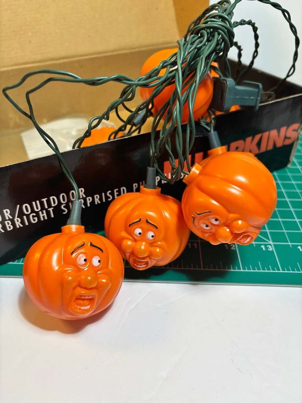 Seasonal Specialties 10 Indoor Outdoor Superbright Surprised Pumpkins Light Set